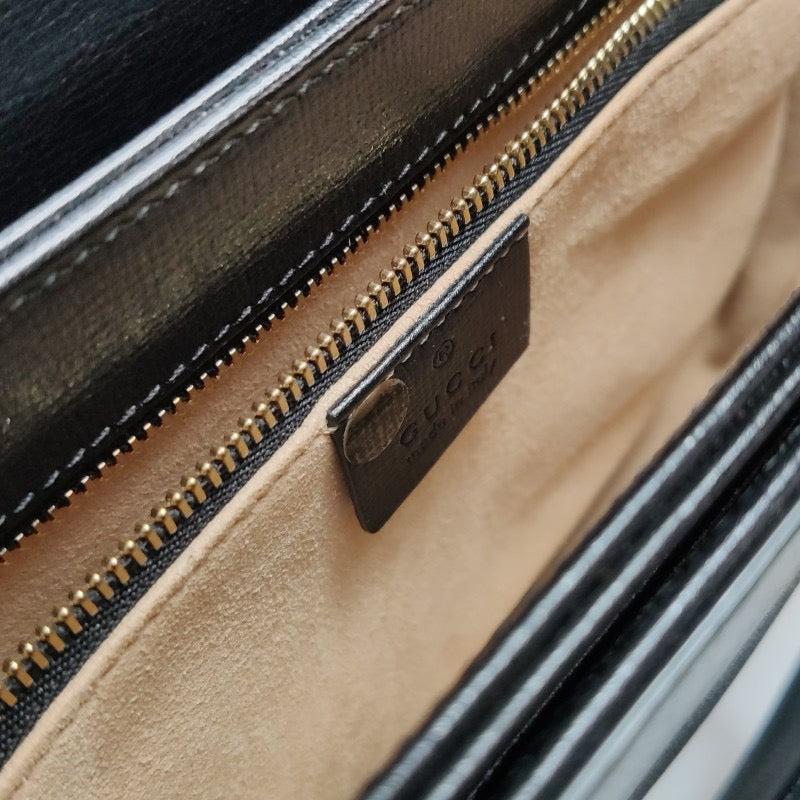 Gucci 1955 Horsebit Bag Small Black Leather For Sale 7