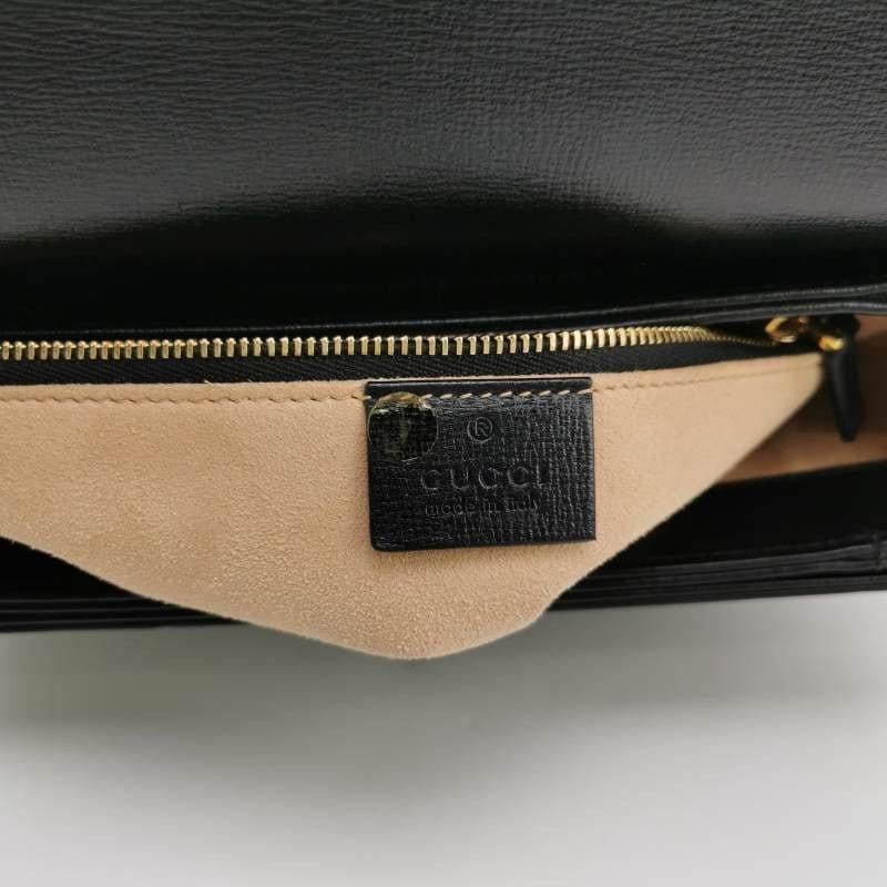 Gucci 1955 Horsebit Bag Small Black Leather For Sale 2