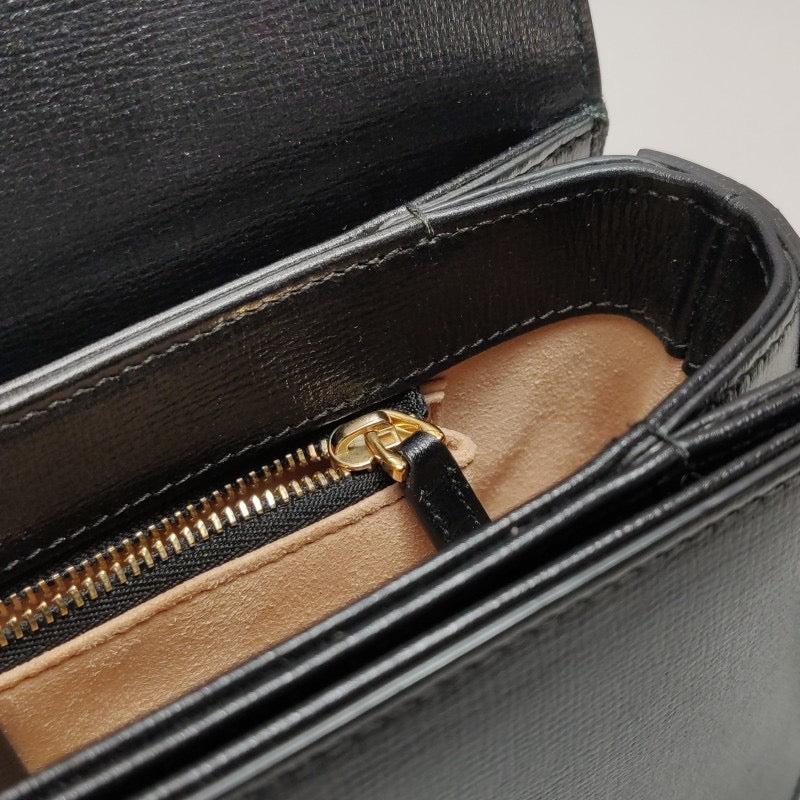 Gucci 1955 Horsebit Bag Small Black Leather For Sale 5