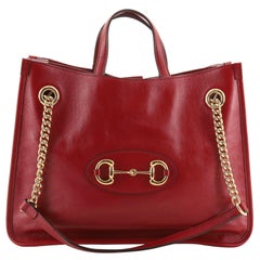 Gucci 1955 Horsebit Chain Tote Leather Medium