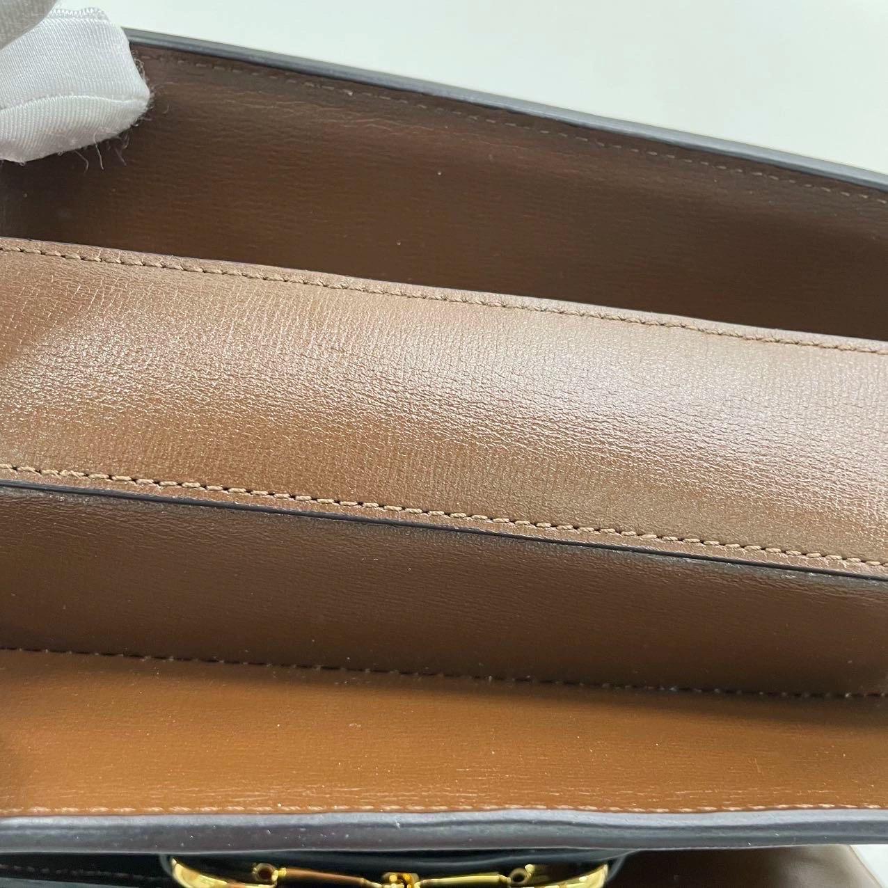 Gucci 1955 Horsebit Shoulder Bag Caramel Brown Small Leather 6