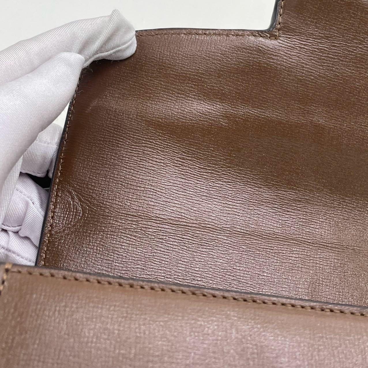 Gucci 1955 Horsebit Shoulder Bag Caramel Brown Small Leather 8