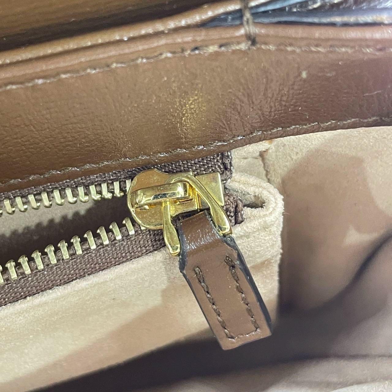 Gucci 1955 Horsebit Shoulder Bag Caramel Brown Small Leather 8