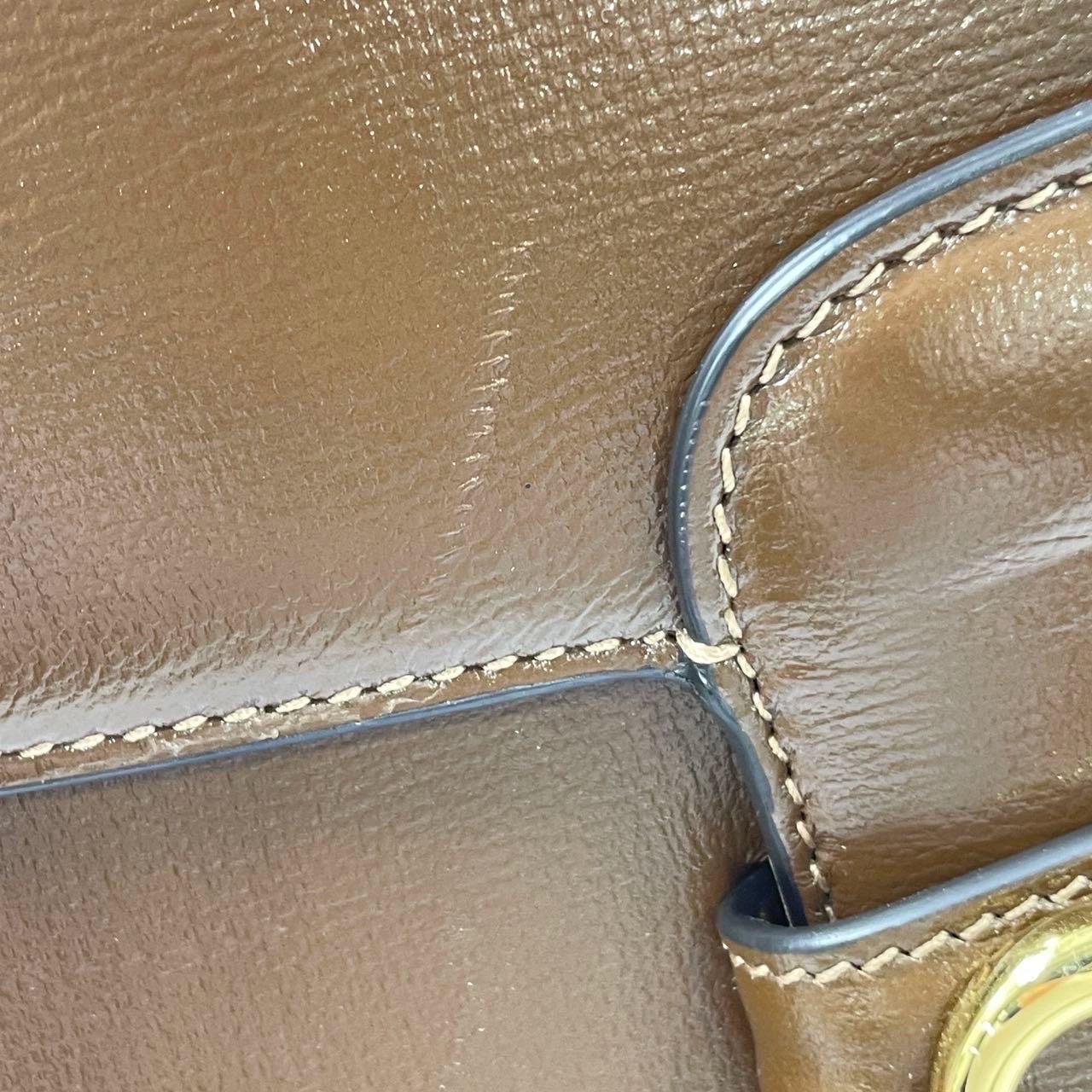 Gucci 1955 Horsebit Shoulder Bag Caramel Brown Small Leather 11