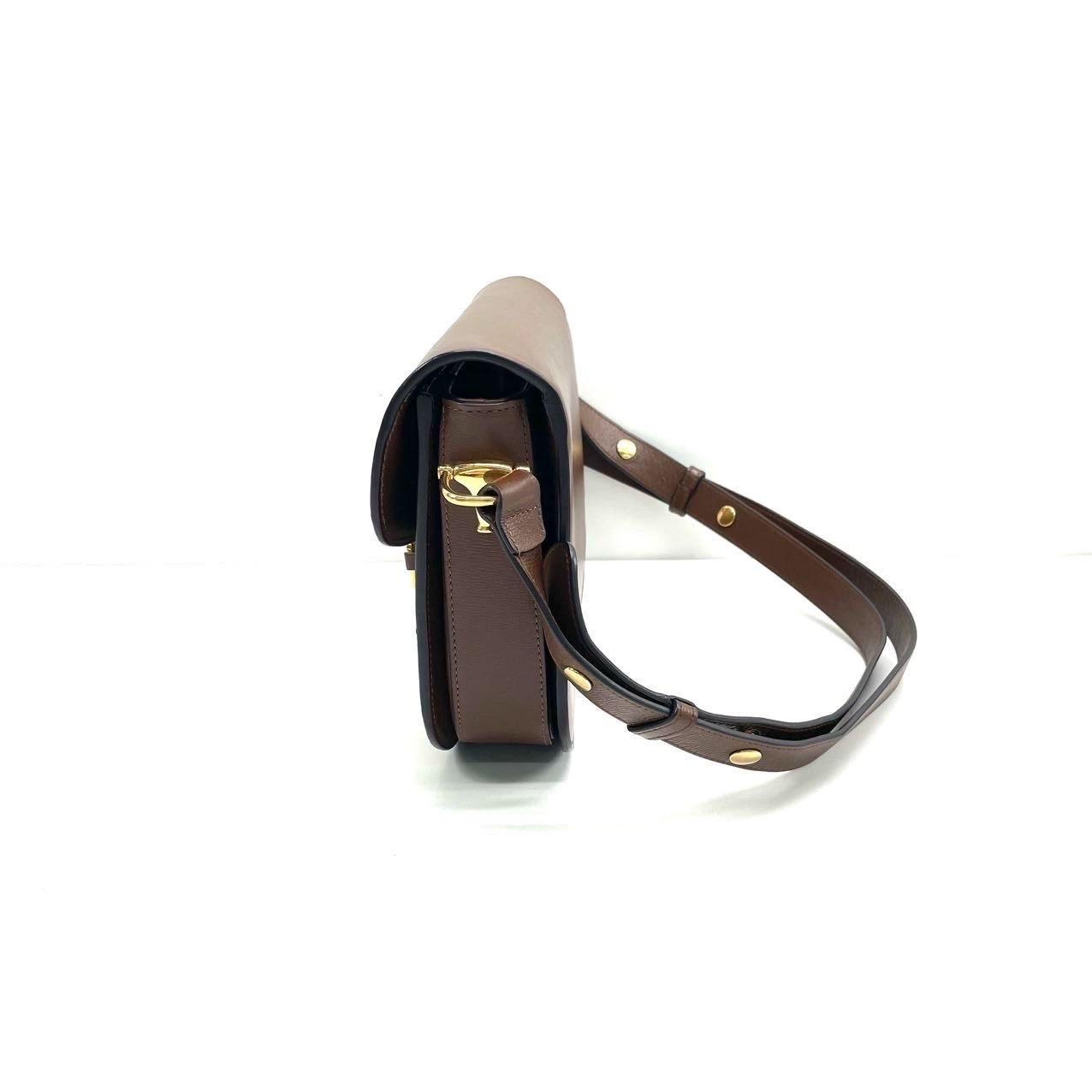 Gucci 1955 Horsebit Shoulder Bag Caramel Brown Small Leather 1