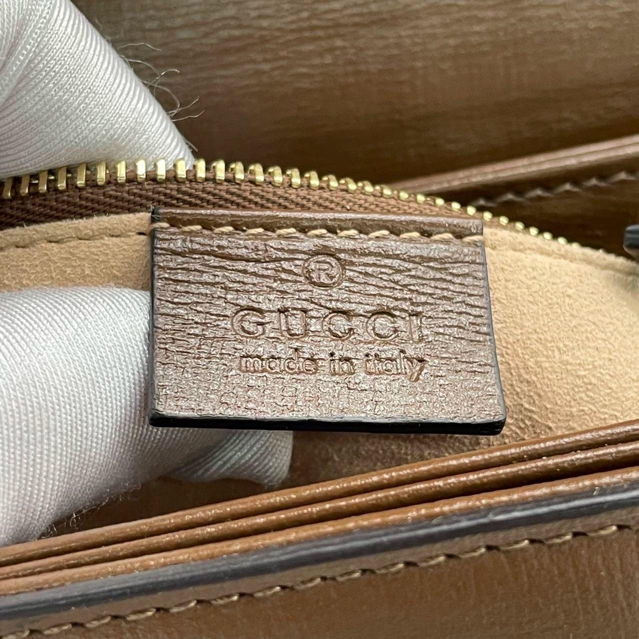 Gucci 1955 Horsebit Shoulder Bag Caramel Brown Small Leather 3