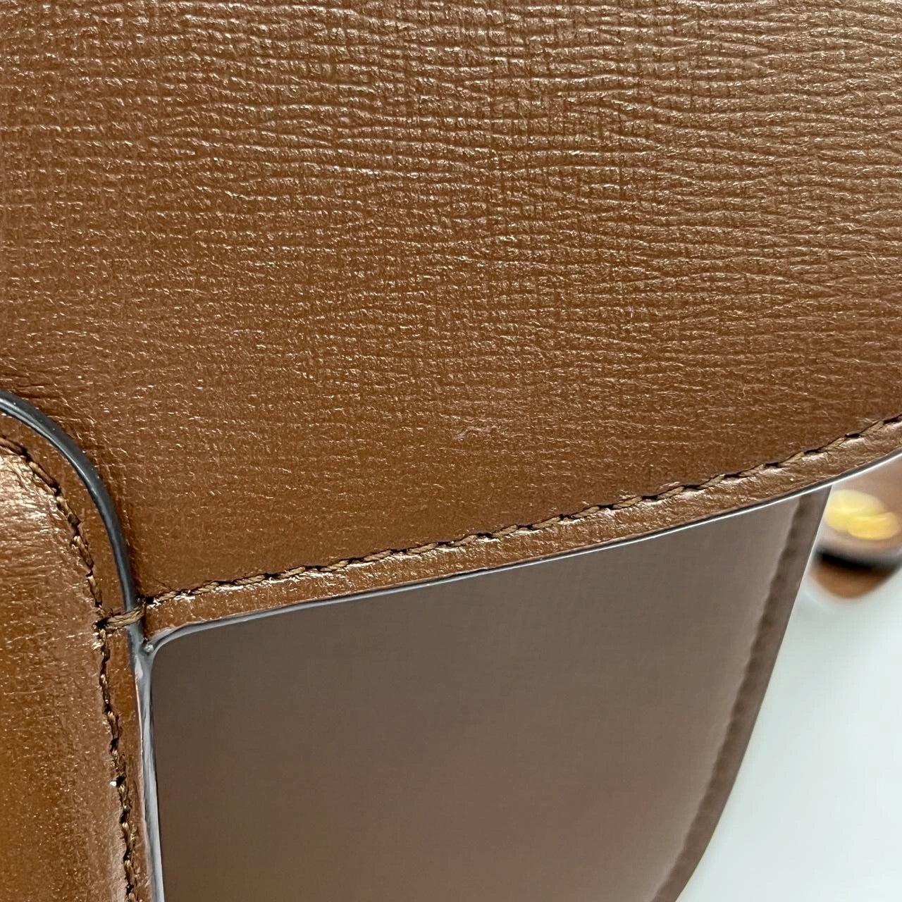 Gucci 1955 Horsebit Shoulder Bag Caramel Brown Small Leather Never Worn 7