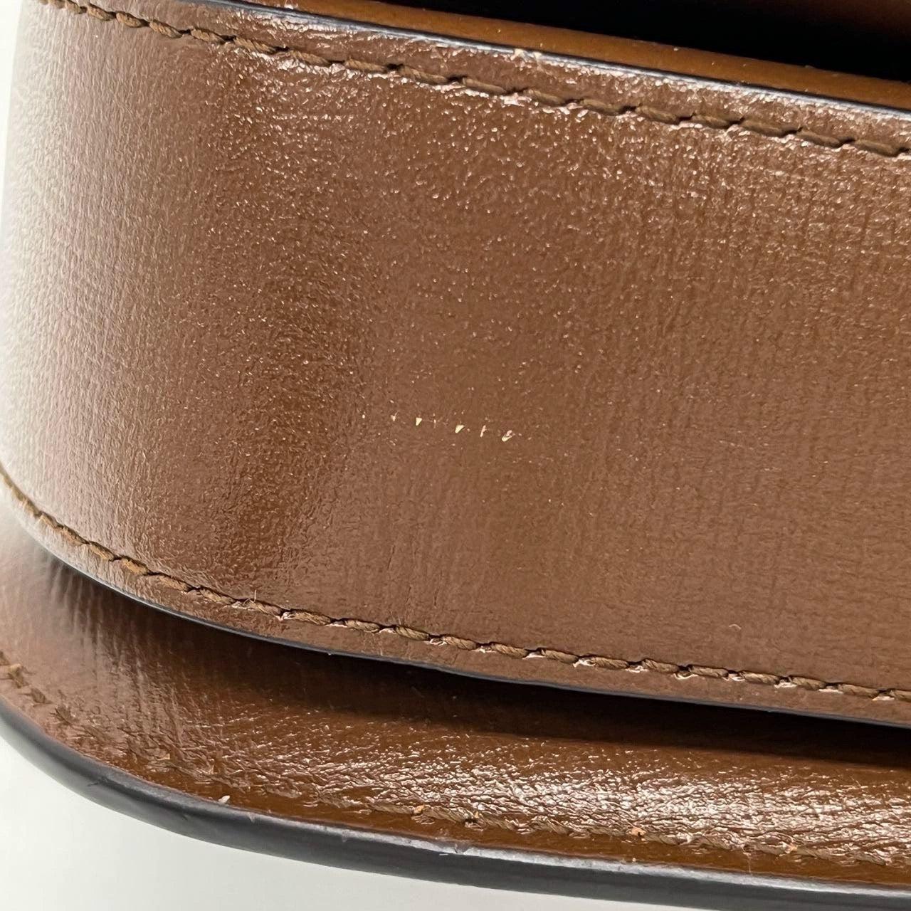 Gucci 1955 Horsebit Shoulder Bag Caramel Brown Small Leather Never Worn 9