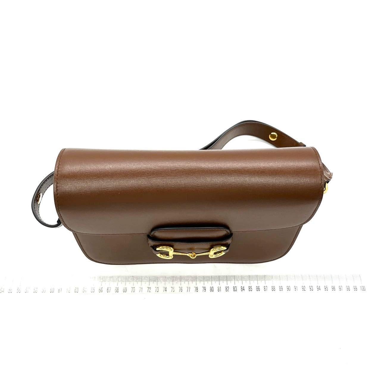 Gucci 1955 Horsebit Shoulder Bag Caramel Brown Small Leather Never Worn 1