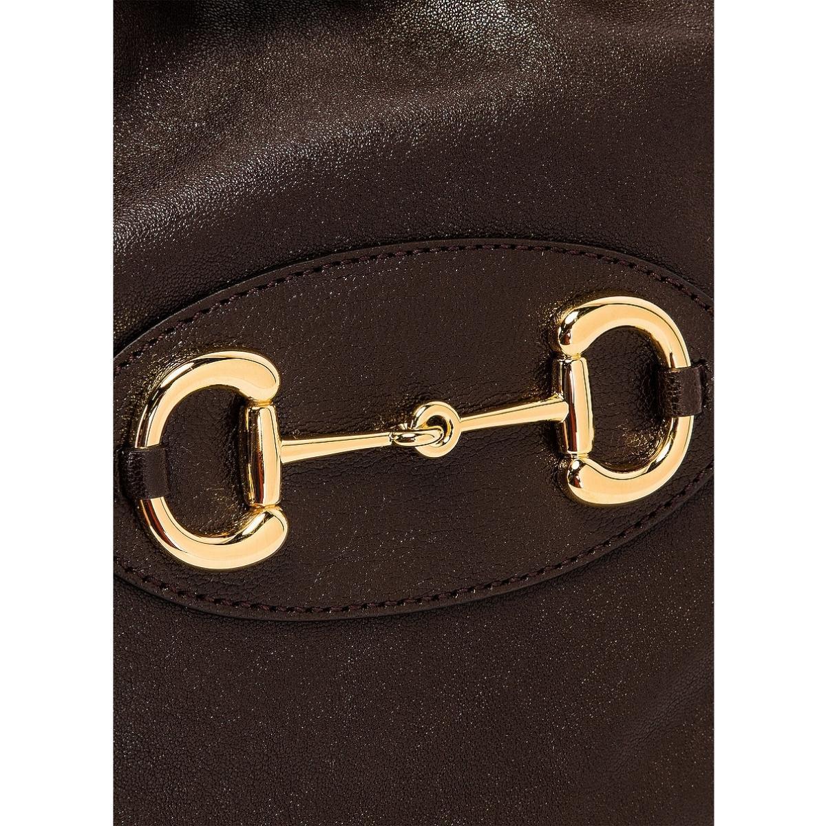 Black Gucci 1955 Horsebit Shoulder Bag For Sale