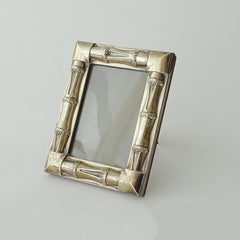 Cornice in bambù argentata Gucci 1960.