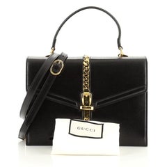 Gucci 1969 Sylvie Top Handle Bag Leather Small