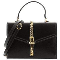 Gucci 1969 Sylvie Top Handle Bag Leather Small