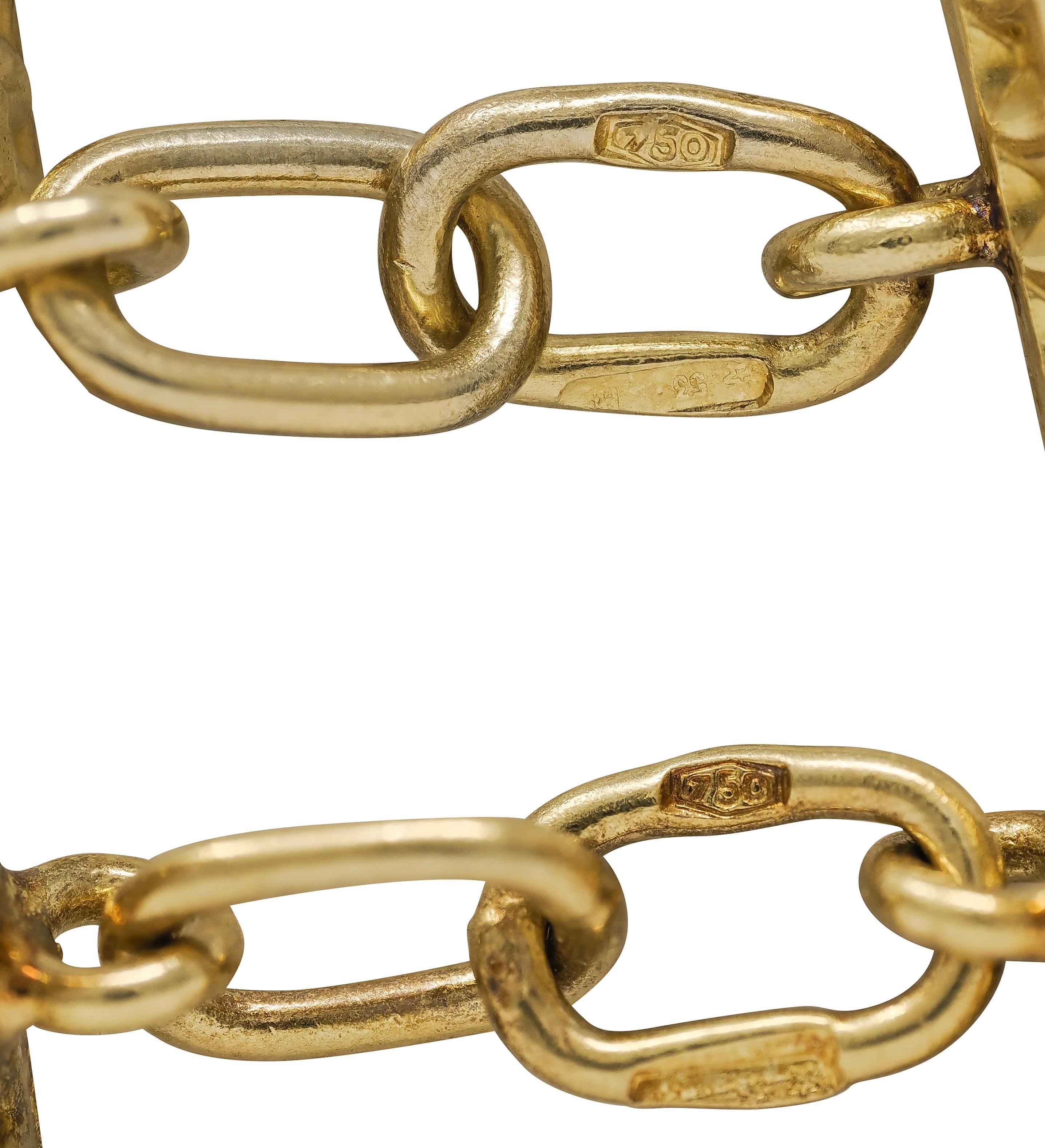 Gucci 1970's 18 Karat Gelbgold Vintage Barrel Manschettenknöpfe Herren im Angebot