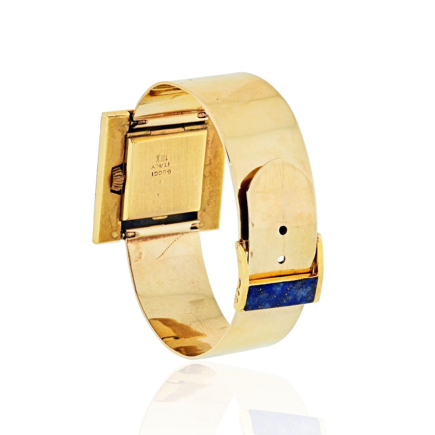 vintage gucci square watch