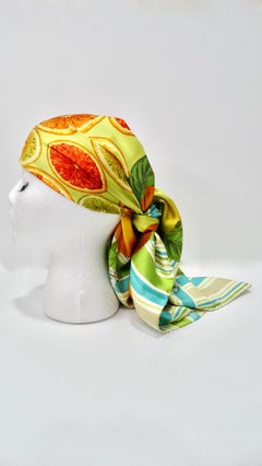 Gucci 1970s Citrus Silk Scarf
