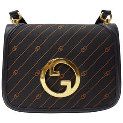 Vintage Gucci 1970s GG Blondie Flap Bag 