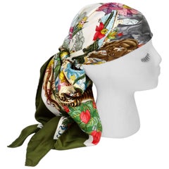 Gucci 1970er V.Accornero Dschungel Print Schal