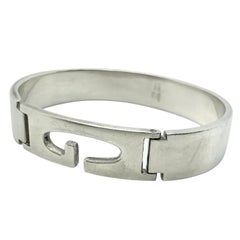 Gucci 1970s Vintage Sterling Silver Bracelet