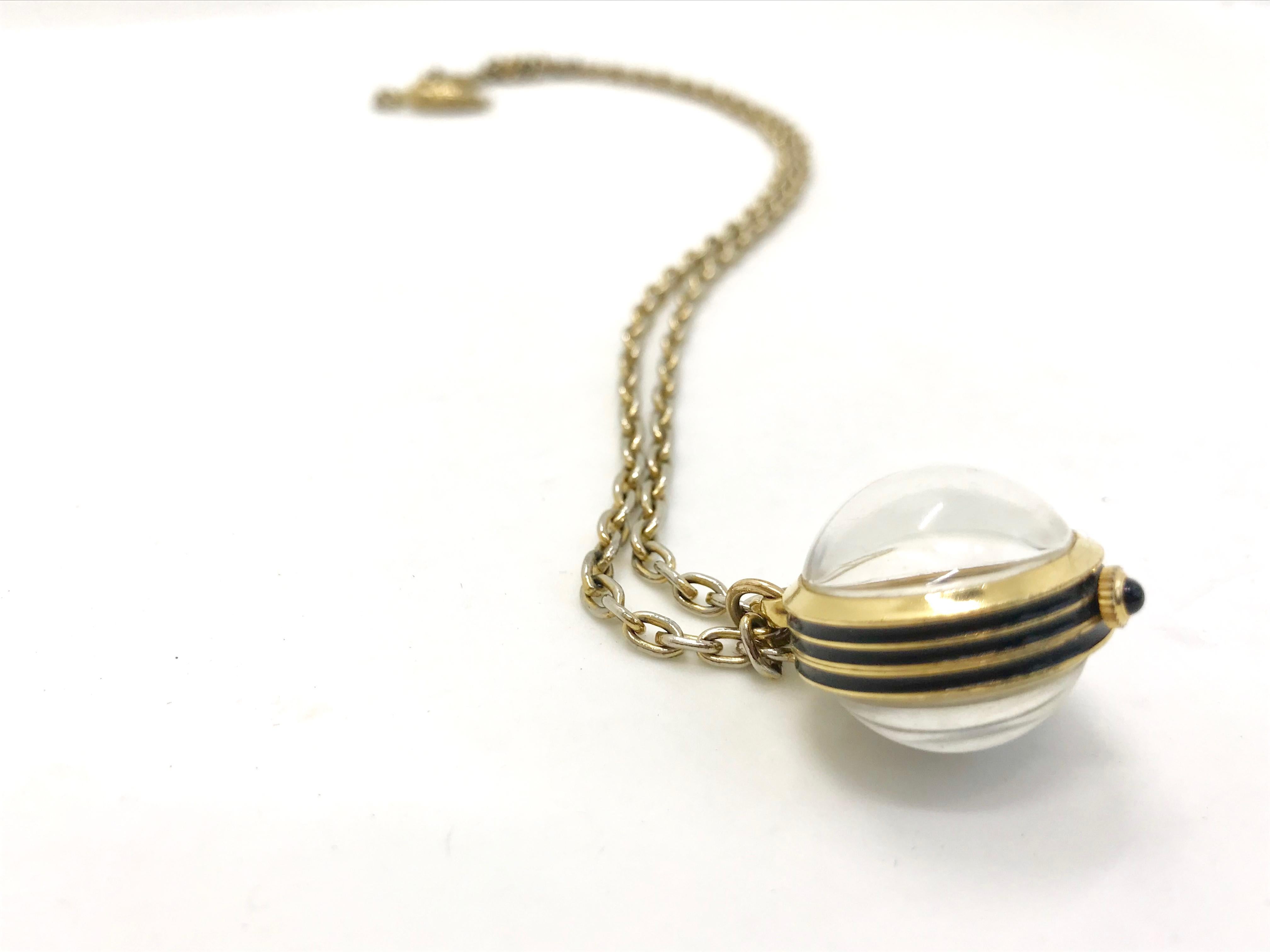 Contemporary Gucci 1970s Vintage Watch Pendant Necklace