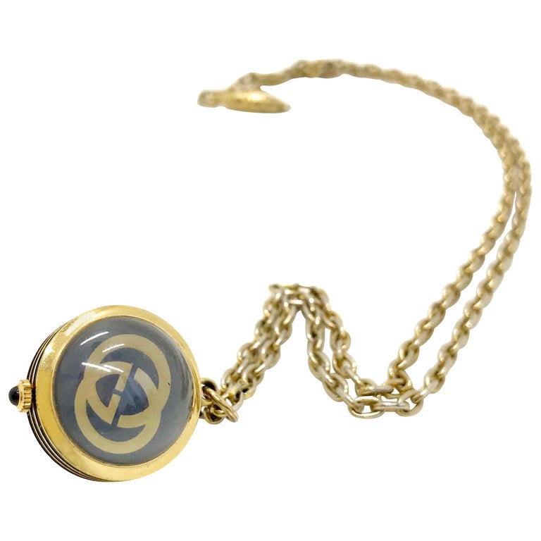Gucci 1970s Vintage Watch Pendant Necklace at 1stDibs  display picture 1