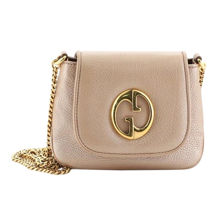Gucci 1973 Chain Shoulder Bag Leather Small 