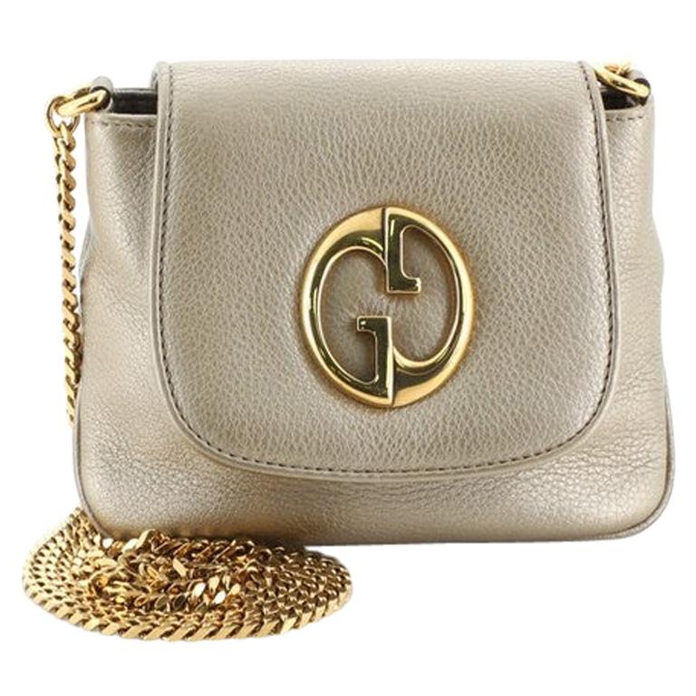 Gucci 1973 Chain Shoulder Bag Leather Small at 1stDibs
