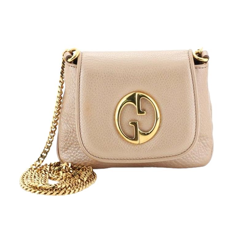 Gucci 1973 Chain Shoulder Bag Leather Small