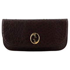 Gucci 1973 Clutch Ostrich