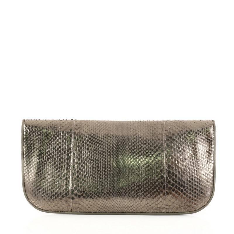 Gucci 1973 Clutch Python In Good Condition In NY, NY