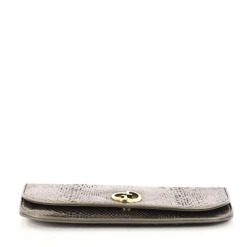 Women's or Men's Gucci 1973 Clutch Python