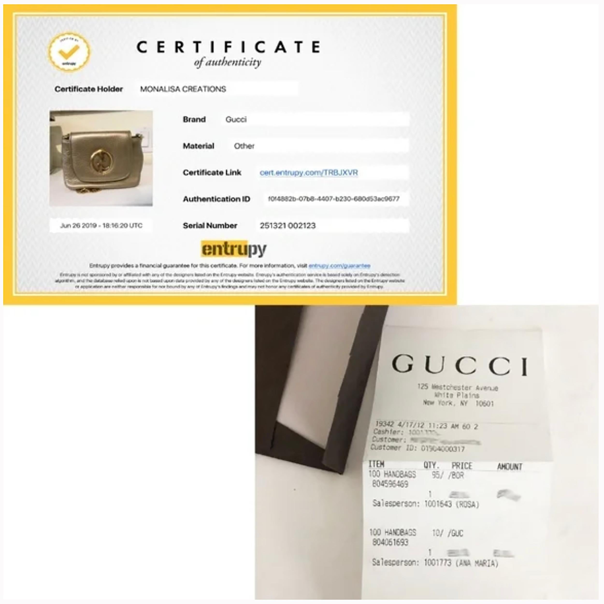 Gucci 1973 Shoulder Bag Gold Pebbled Leather Evening Bag + Dustbag & COA NWOT 8