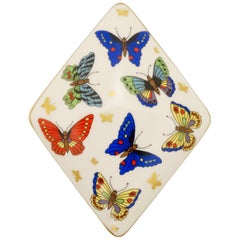 Vintage Gucci 1980s Butterfly Porcelain Jewelry Box