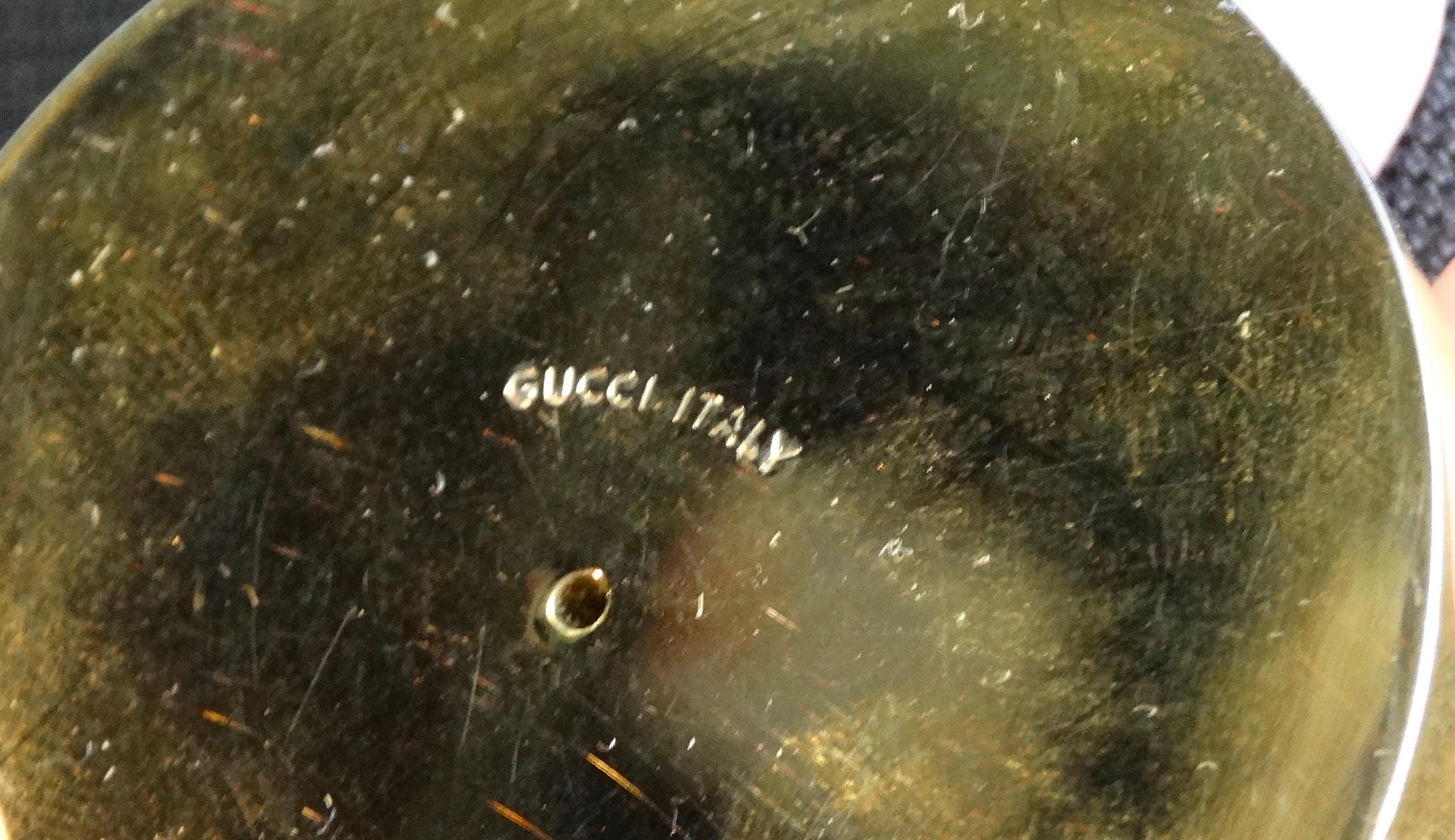 Gucci 1980's Briefbeschwerer für den Schreibtisch (Braun)