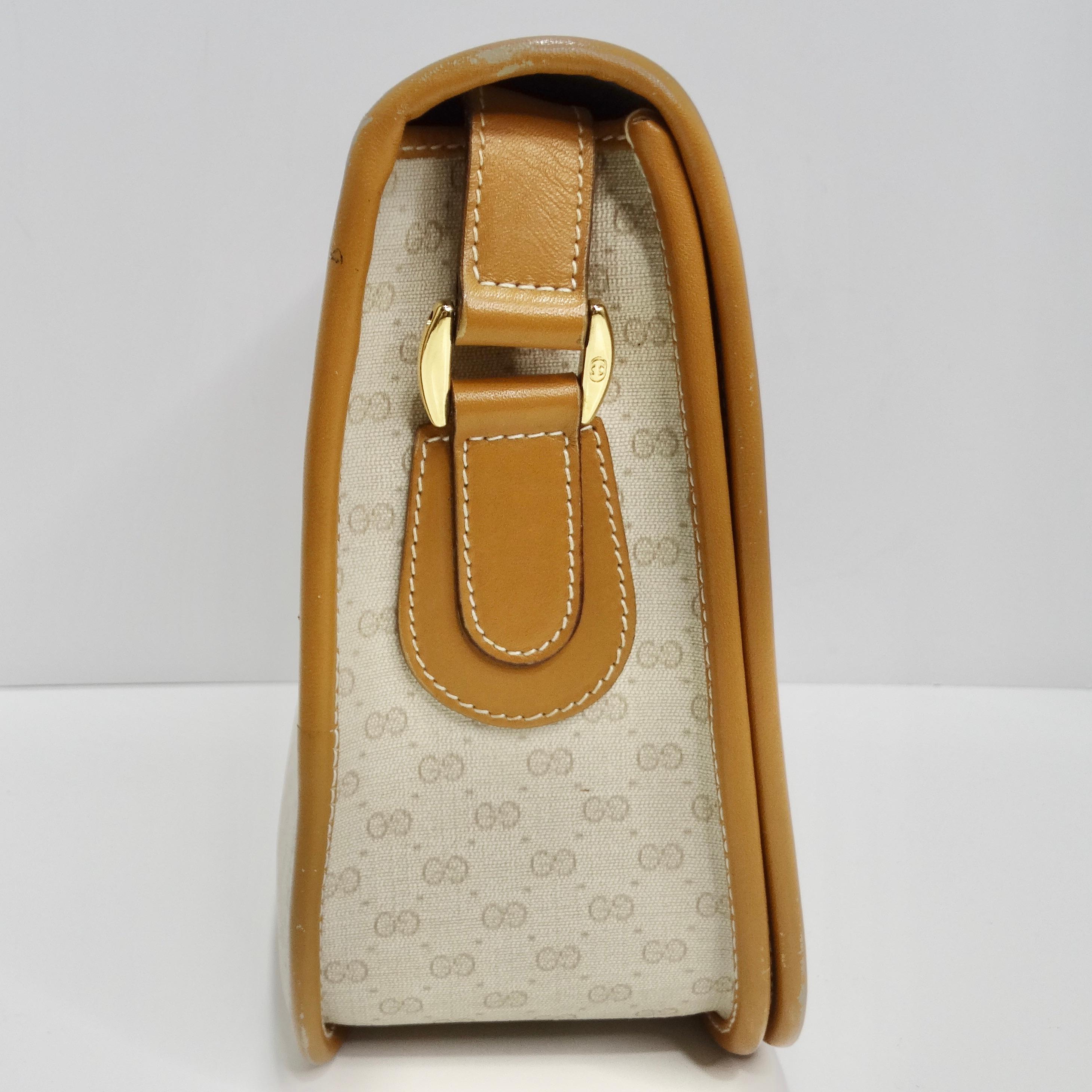 Gucci 1980S Monogram Crossbody Handbag In Good Condition In Scottsdale, AZ