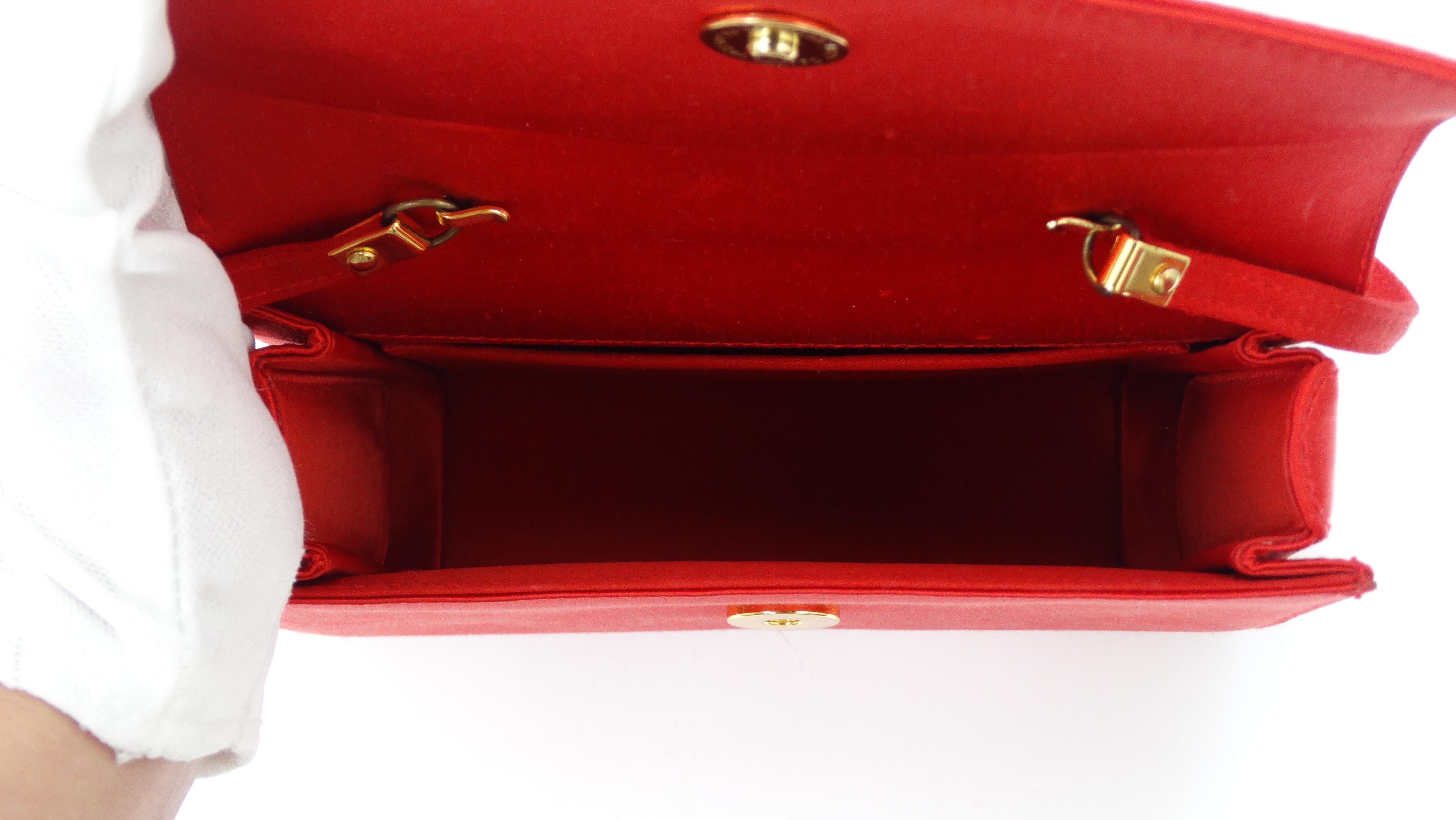 Women's or Men's Gucci 1980s Red Satin Clutch