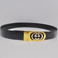 Gucci 1980s Silver and Gold Plated Belt