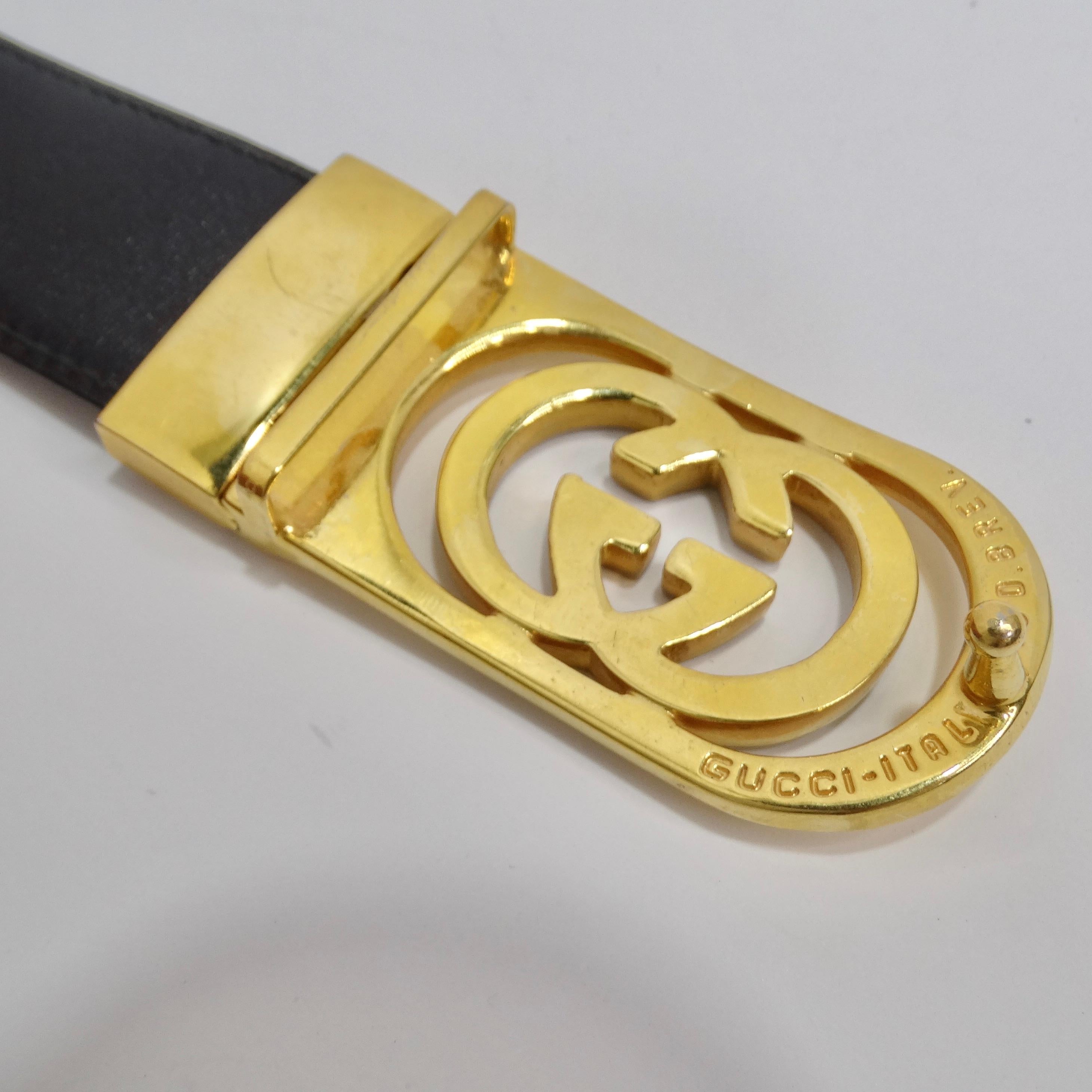 Gucci 1980s Silver and Gold Plated Belt 1