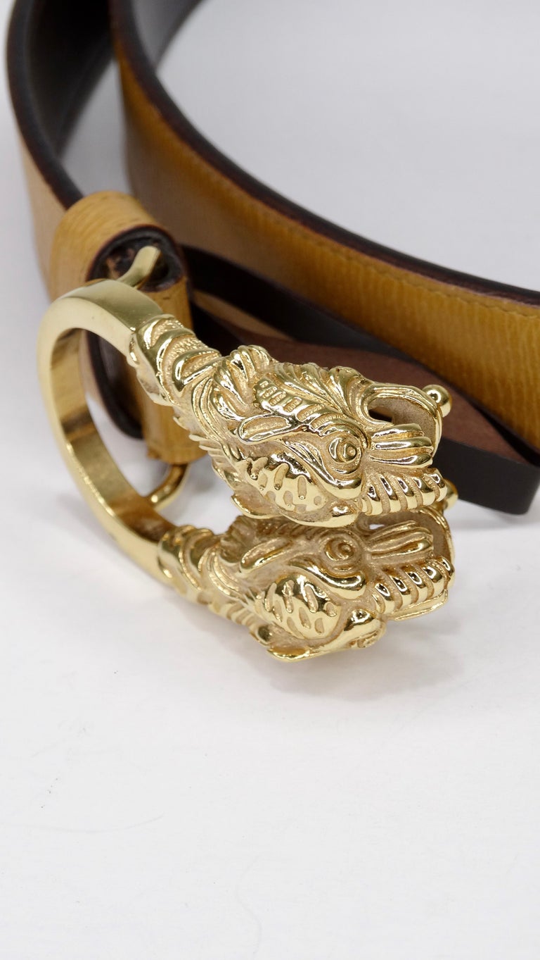 Gucci 1980s Tan Dionysus Leather Belt