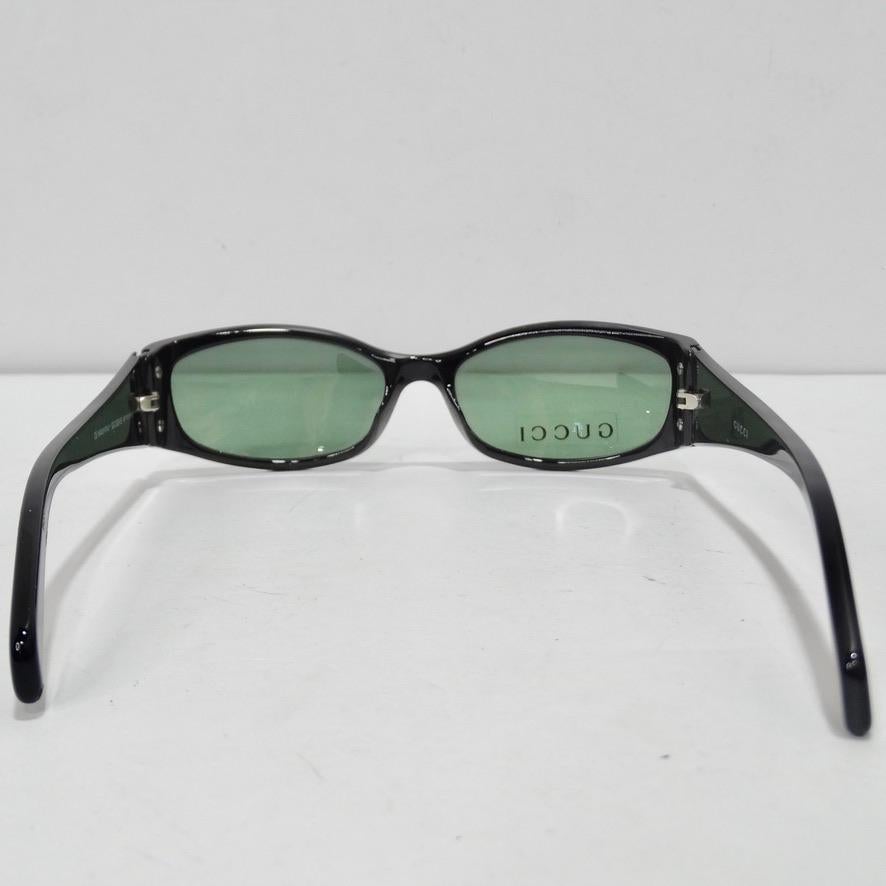 Gucci 1990er Schwarze Sonnenbrille im Angebot 1