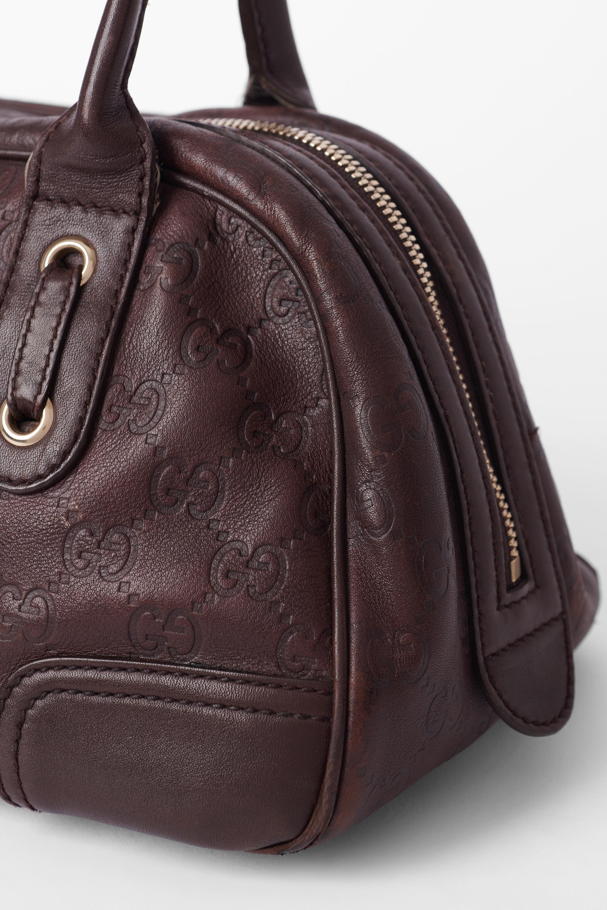 Women's or Men's Gucci 1990’s Brown GG Boston Bag