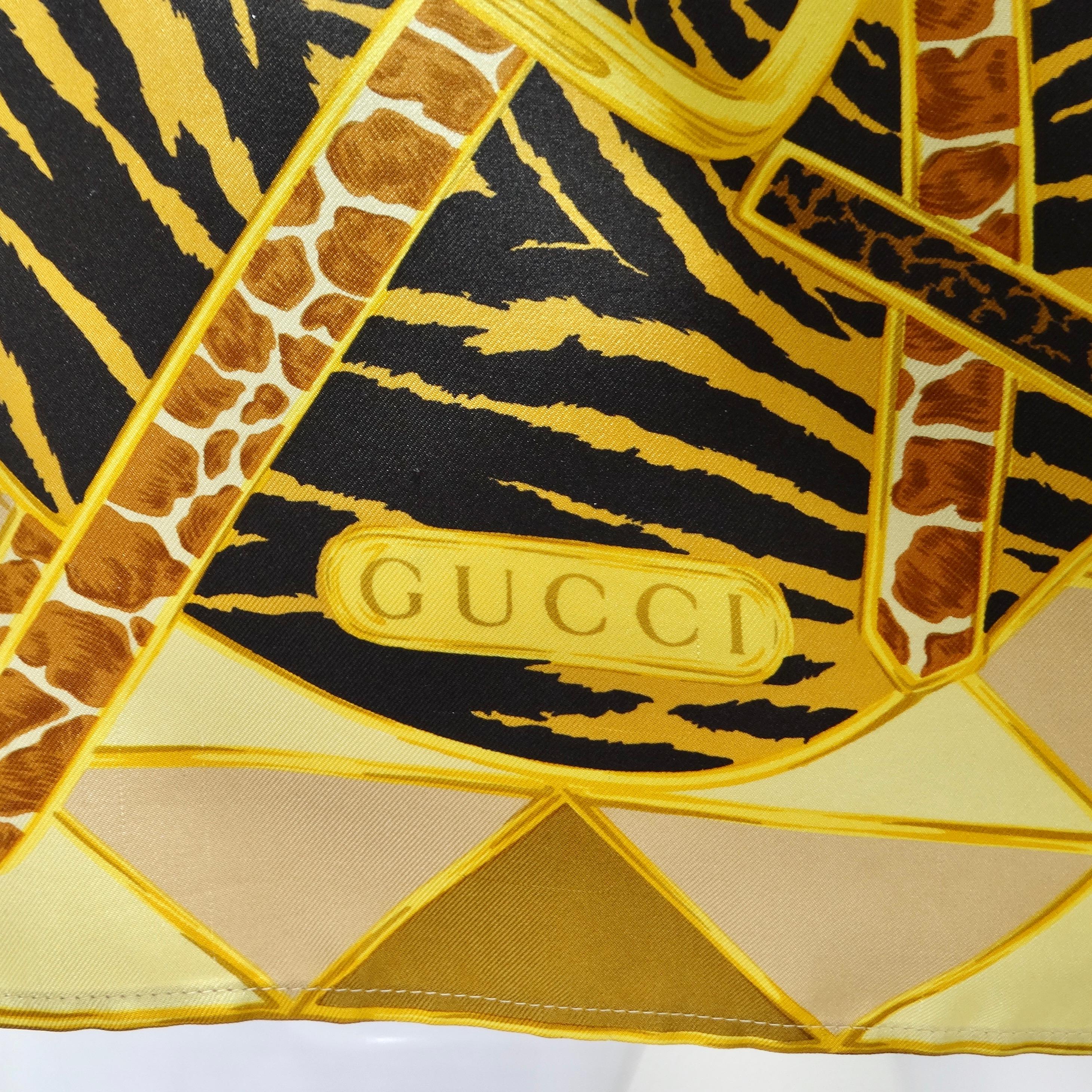 Gucci 1990 - Chemise boutonnée en soie imprimée en vente 3