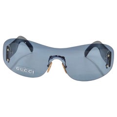 Vintage Gucci 1990s Sunglasses Blue