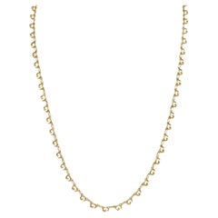 Gucci 2000's 18 Karat Yellow Gold G Chain Link Necklace