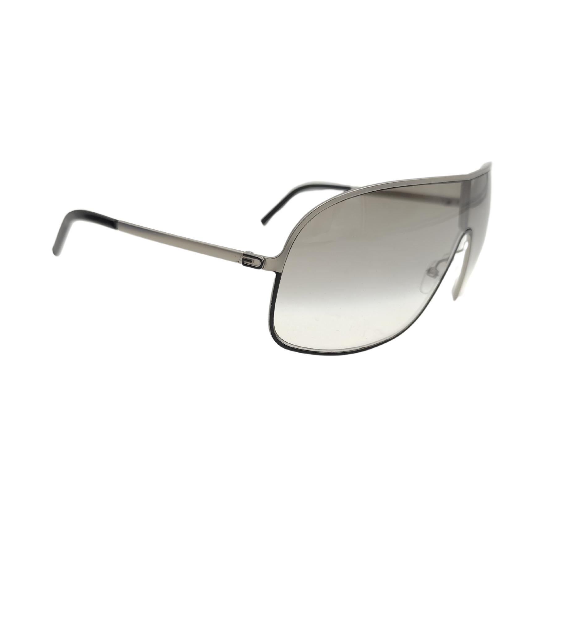 Gucci 2000s clear oversized sunglasses In Good Condition For Sale In Milano, IT