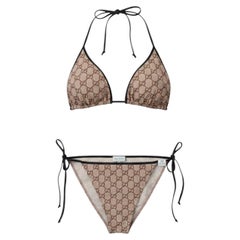 Bikini triangular de Gucci de los años 2000 con lona con el monograma GG — La era de Tom Ford