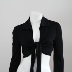 GUCCI Veste portefeuille courte noire par Tom Ford, 2003