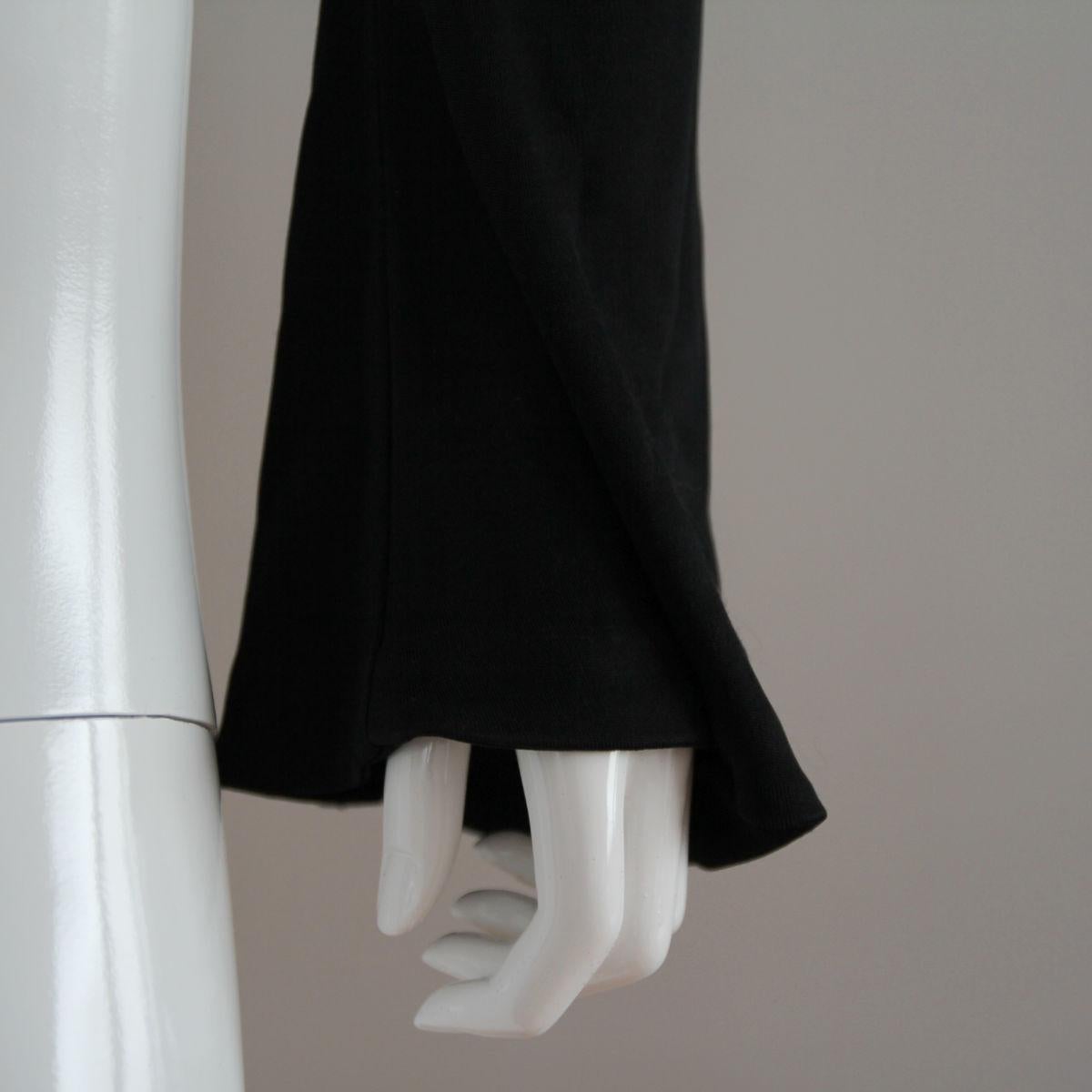 GUCCI 2003 Schwarze Kurzarm-Wickeljacke von Tom Ford Damen
