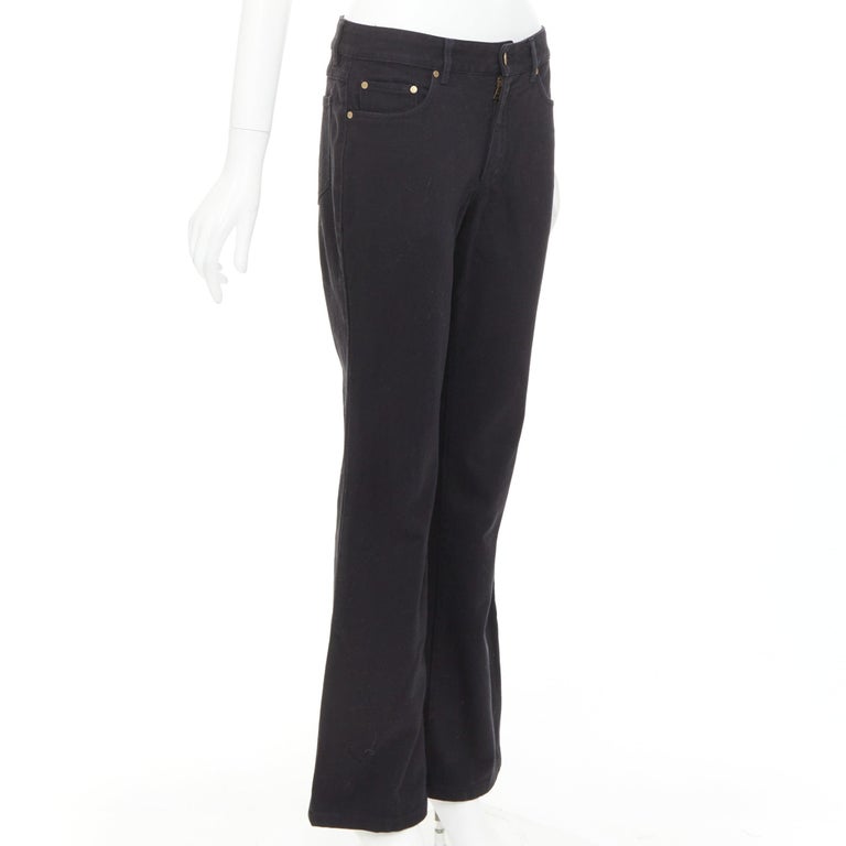 メンズ archive GUCCI black denim flare jeans