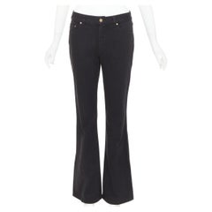 GUCCI 2003 GG Logo Mid Waist Flare Jeans IT42 M